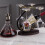Contemporary Iron Wine Display Holders Rack Fit-wa1nut color 7