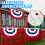 Amerikansk polyester halvfanflag med messingringe 4