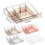 Make-up-Organizer-Tablett aus transparentem Acryl mit Pinselhalter 3