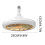Maxiaoxia Ventilatorlampe E27 3-hastigheder Lysende Energibesparende 3