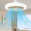 Maxiaoxia Ventilatorlampe E27 3-hastigheder Lysende Energibesparende 5