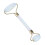1Pc Artificial Jade Doublehead Beauty Roller AntiAging Face Eye Neck Massager Tool(White) 3