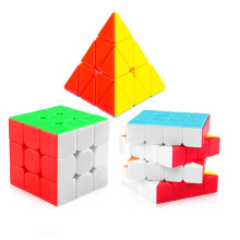 D Eternal Cube 3X3 4X4 And Pyraminx Pyramid Triangle Puzzle Cubes Combo Set, Teen