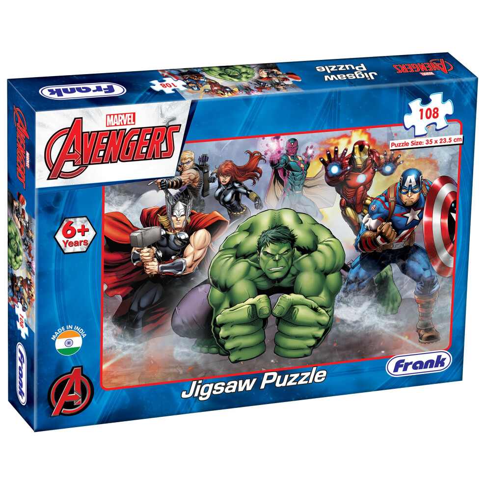 Photos - Jigsaw Puzzle / Mosaic Frank Marvel'S Avengers Jigsaw Puzzle  For Kids Above 6+ Years - Fun & Challenging Brain Booster Games - Educati (108 Pieces)