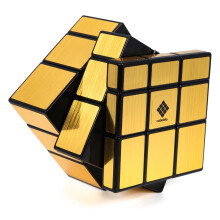 Cubelelo Drift 3X3 Mirror (Golden) Speed Cube | Shape Shifter Magic Speedcube Puzzle Toys For 7-14 Year Old Boys Girls And Adults All Ages | Advanced