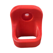 Robuster 3D-gedruckter Schuhlöffel-Montagehaken aus-Rot