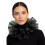 Victorian Detachable Collar Satined Decorative Collar-Black 1