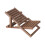Chaise de plage pour maison de poupée, Mini chaise longue-brun 1