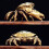Openable Brasses Crabs Miniature Figurine Antique Trinket-2pcs 6