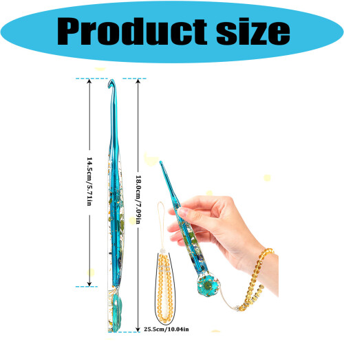 9Pcs Kitten Resin Handle Crochet Hooks Set 2-6Mm Ergonomic Grip 2