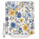 Gelber und blauer Duschvorhang mit Blumenmuster, 183 x 183 cm 1