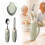 Food Grade Silicone Utensil Holders Improves Grip Comfort-Gray 6