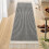 Χαλί για διάδρομο Boho από βαμβάκι 2x7ft – Μαύρο & Λευκό 1