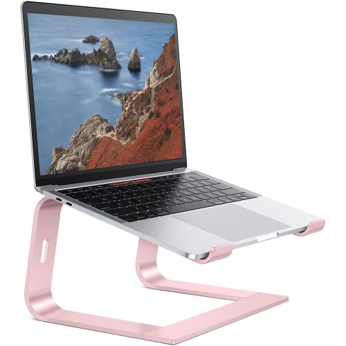 Suporte de alumínio para laptops de 10 a 16 polegadas.