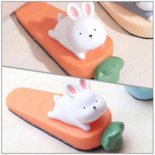 Wall Protector Door Stopper Cartoon Doorstop Wedge for Home Use 4Pcs 1