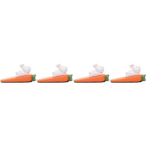 Wall Protector Door Stopper Cartoon Doorstop Wedge for Home Use 4Pcs 2