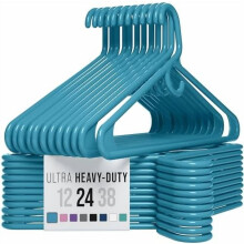Cintres en plastique bleu ultra-résistants (lot de 24)