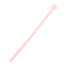 Canudo de silicone reutilizável de 30 cm com tampa para 1,2 L e 887 ml