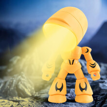 Veilleuse robot mignonne, lampe tactile LED Ă piles