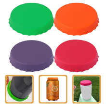 Conjunto de 4 Tampas de Silicone para Latas de Refrigerante – Reutilizáveis e Herméticas