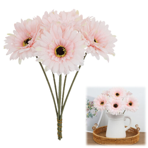 Kunstig Gerbera Tusindfryd Buket – Rustikt Bryllup & Hjem