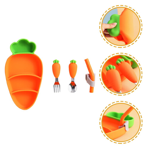Kindergeschirr-Set – Edelstahl, 1 Set