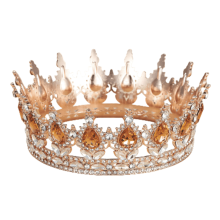 Baroková princezná koruna s kamienkami
