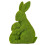 Statuetta di coniglietto pasquale verde floccato, 18 cm 1