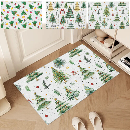 Julebademåtte skridsikker absorberende 40x60cm