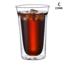 Doppelwandiger Becher aus Borosilikatglas, 280 ml