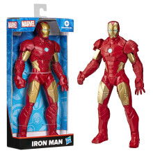 Marvel Mighty Hero Series Iron Man Action Figure, 9.5-Inch Poseable Super Hero Toy For Kids 4 And Up