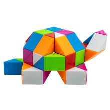 Cubelelo Magic Snake Rainbow Puzzle Cube (60 Wedges) | Twist And Turn Shape Creation Fun Game For Kids Boys Girls And Adults | Multicolor Brain Tease
