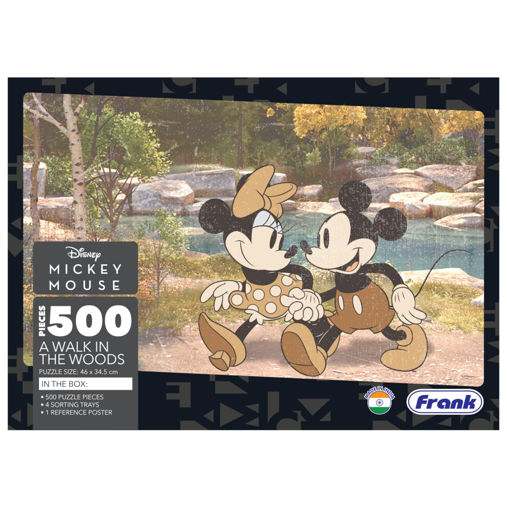 Frank Mickey Mouse- A Walk In The Woods 500 Piece Jigsaw Puzzle For Adults & Kids Above 10 Years | Fun And Challenging Educational Toys | Brain Booste-image-OPC-PTYR9SZ-NEW