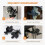 5Pcs Portable Door Lock for Home Security Door Stopper Black 4