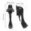 5Pcs Black Door Stopper for Bottom of Door with Semi Automatic Step 4