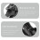 5Pcs Black Door Stopper for Bottom of Door with Semi Automatic Step 5