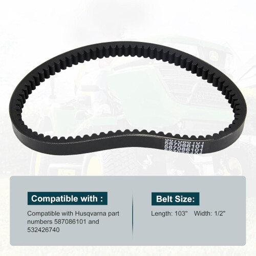 Premium Replacement Belt For Multiple Riding Mowers Heat 2