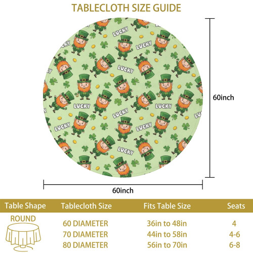 60 Inch Round Polyester Tablecloth 2