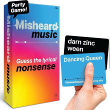 (1 SET) Misheard Lyrics Party Game, Guess the Song from Nonsense Phrases, Fun Music Trivia for Parties
