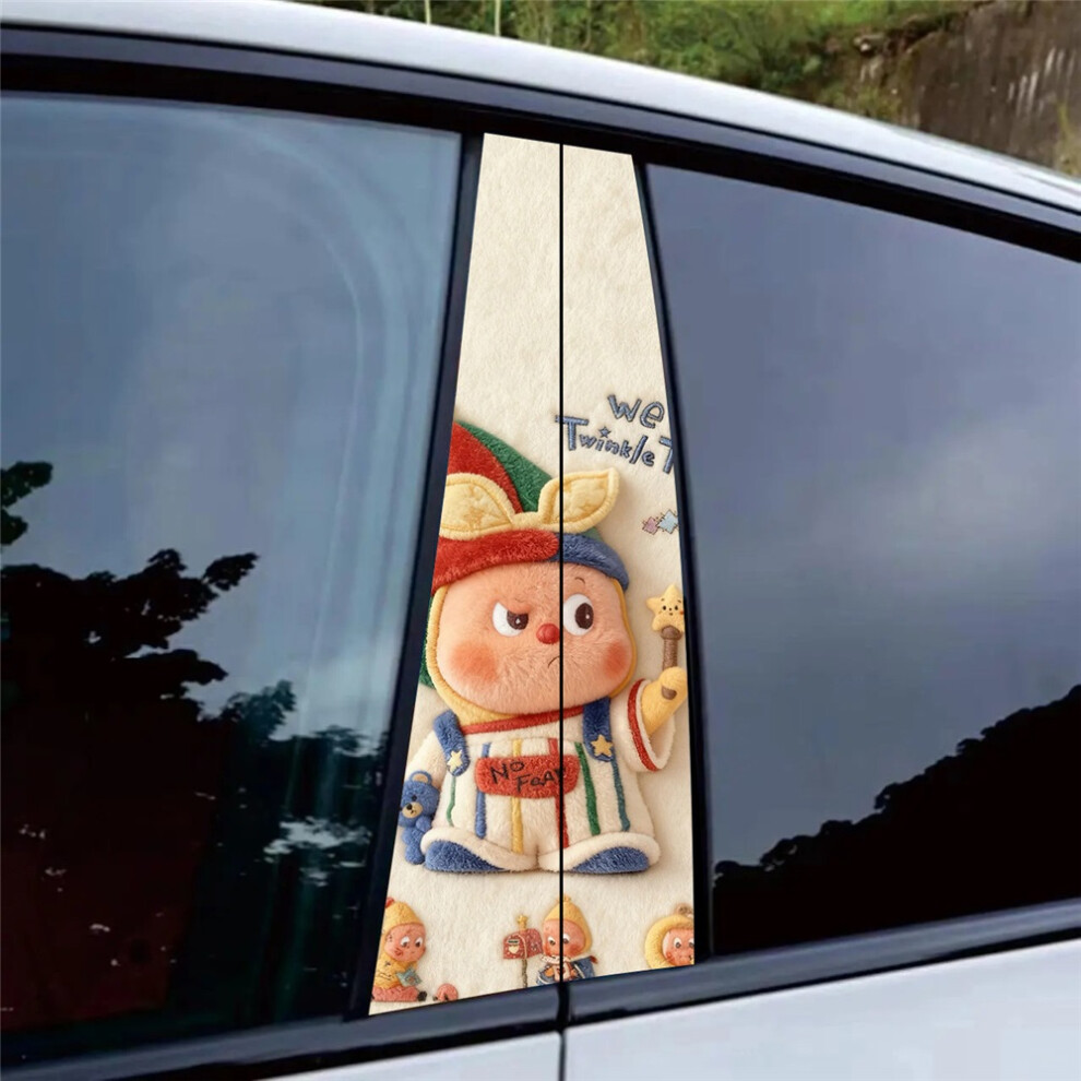 (19#) Car B Pillar Cute Cartoon Vinyl Sticker Auto Exterior Protective Decor Decal 4069369534386