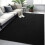 Sort Memory Foam tæppe 1,5x2,1m skridsikkert indendørs 1