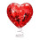 Valentinsdags hjerteformet trætop – glitterrød, 23 cm 1