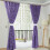 Σετ 2 κουρτινών Voile με τσέπη για ράβδους 100x130cm 1