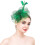 Γυναικείο κομψό καπέλο Derby Fascinator σε πράσινο χρώμα 1