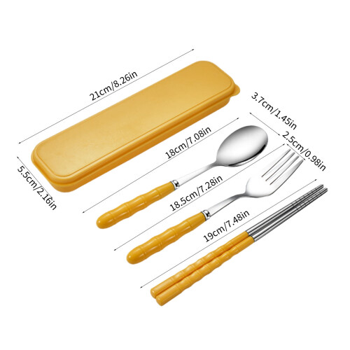 Camping Cutlery Set Stainless Steel 4-Piece 2