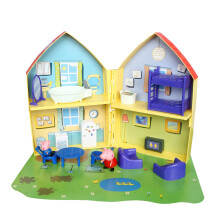 Peppa Pig Family House Playset, Includes Peppa'S And George Figures, House Set And Other Fun Accessories, Preschool Toy For Girls And Boys Ages 3 And