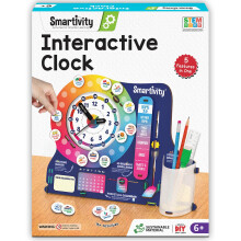 Smartivity Diy Interactive Clock With Stationary Organiser For Kids Ages 6-12 | Features An Infinity Calendar | Birthday Gift For Boys & Girls | Educ