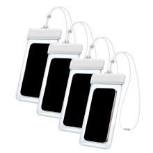4PCS Heavy Duty waterdichte telefoonhouders Schokbestendig-Wit