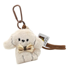 Schattige beer hond pluche sleutelhanger zacht pluche-Koffie