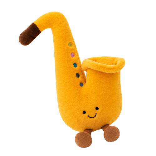 Engaging Music Plush Musical InstrumentShaped Stuffed-Saxophone